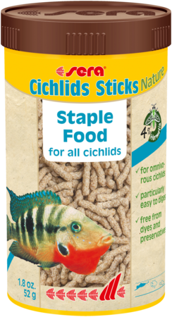 Sera Cichlids Sticks Nature 1.8oz – Exotic Pets