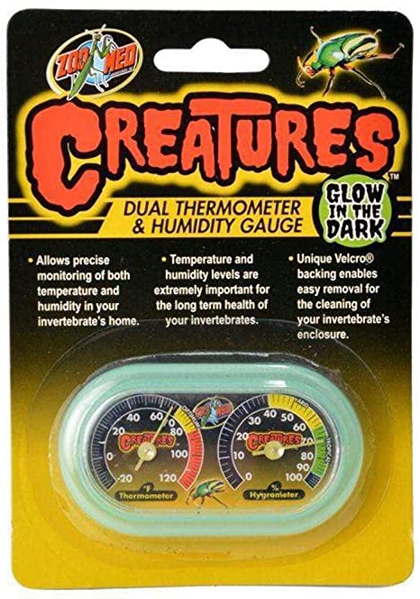 Zoo Med Ceatures Dual Thermometer & Humidity Gauge