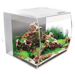 Fluval FLEX 15 Gal. Glass Aquarium Kit White