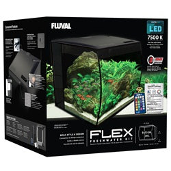 Fluval FLEX 34L Aquarium Kit, 9gal Black