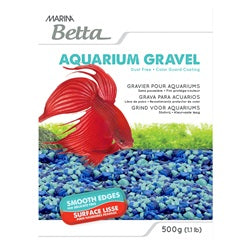 Marina Betta Epoxy Gravel, Blue (Tri-Color Blue)