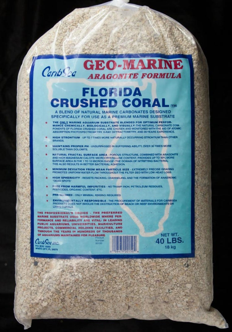 Caribsea Sand FL Crushed Coral 40# (Geo-Marine)