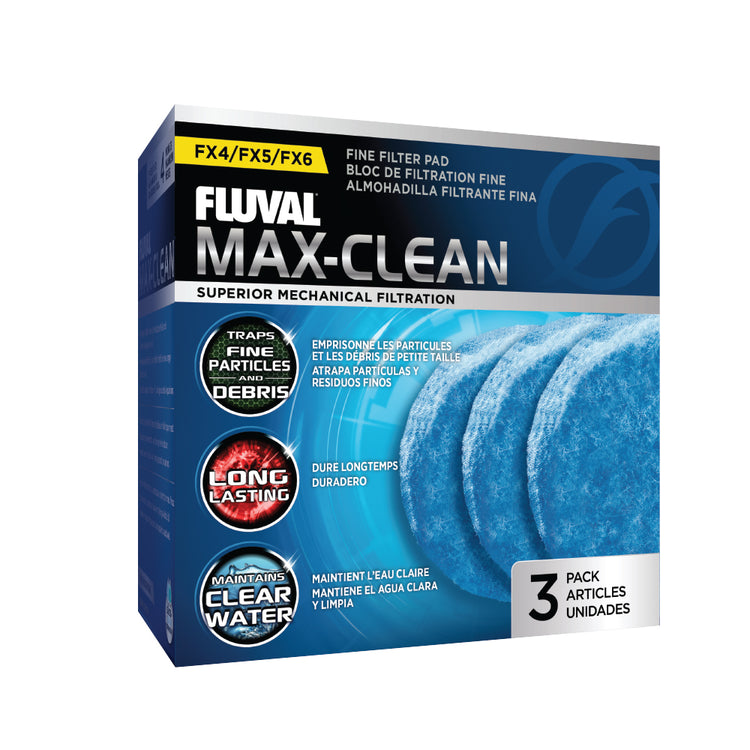 Fluval Medium Polishing Pad 3-pk FX4/FX5/FX6 (Max-Clean Fine Filter Pad)